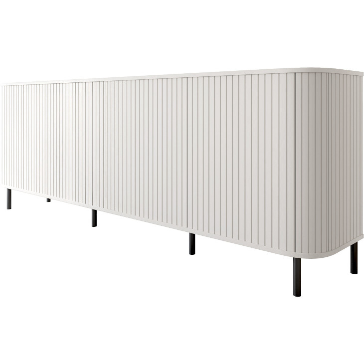 Komoda se 4 zásuvkami, Zylio, bílá