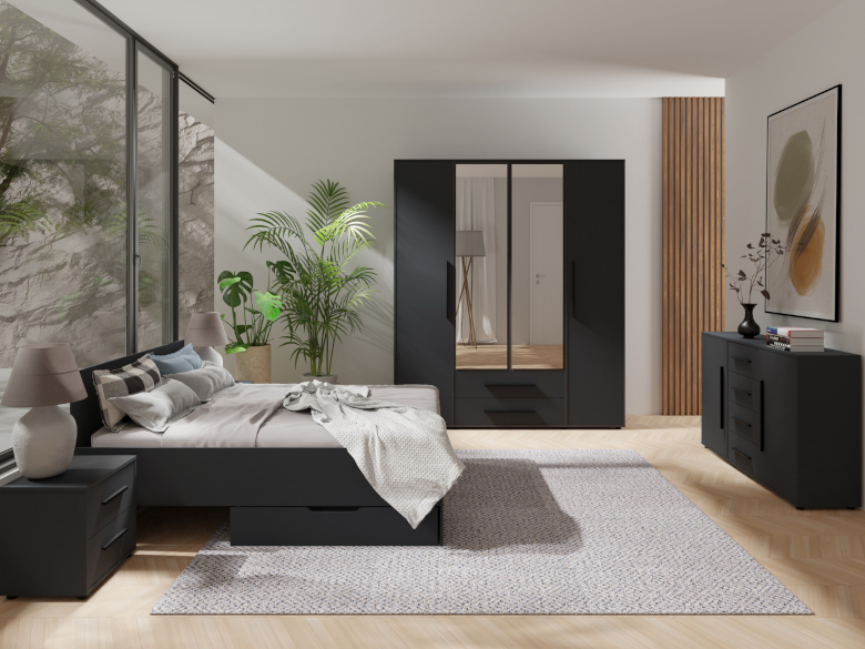 Maxis 1 ložnice černá