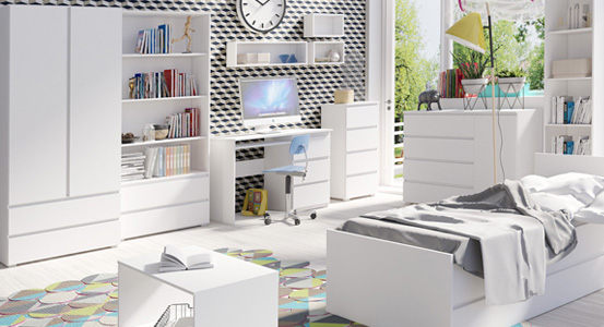 Dětská postel s úložným prostorem pro ložní prádlo