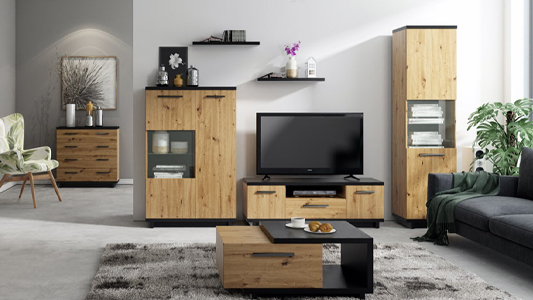Masivní nábytek do obývacího pokoje