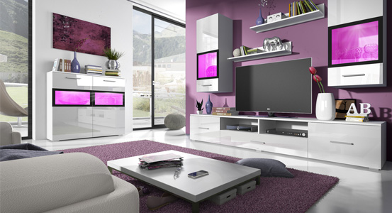 Bílý nábytek v hlavní roli