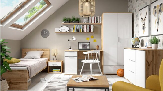 Pokoj pro mládež v retro stylu